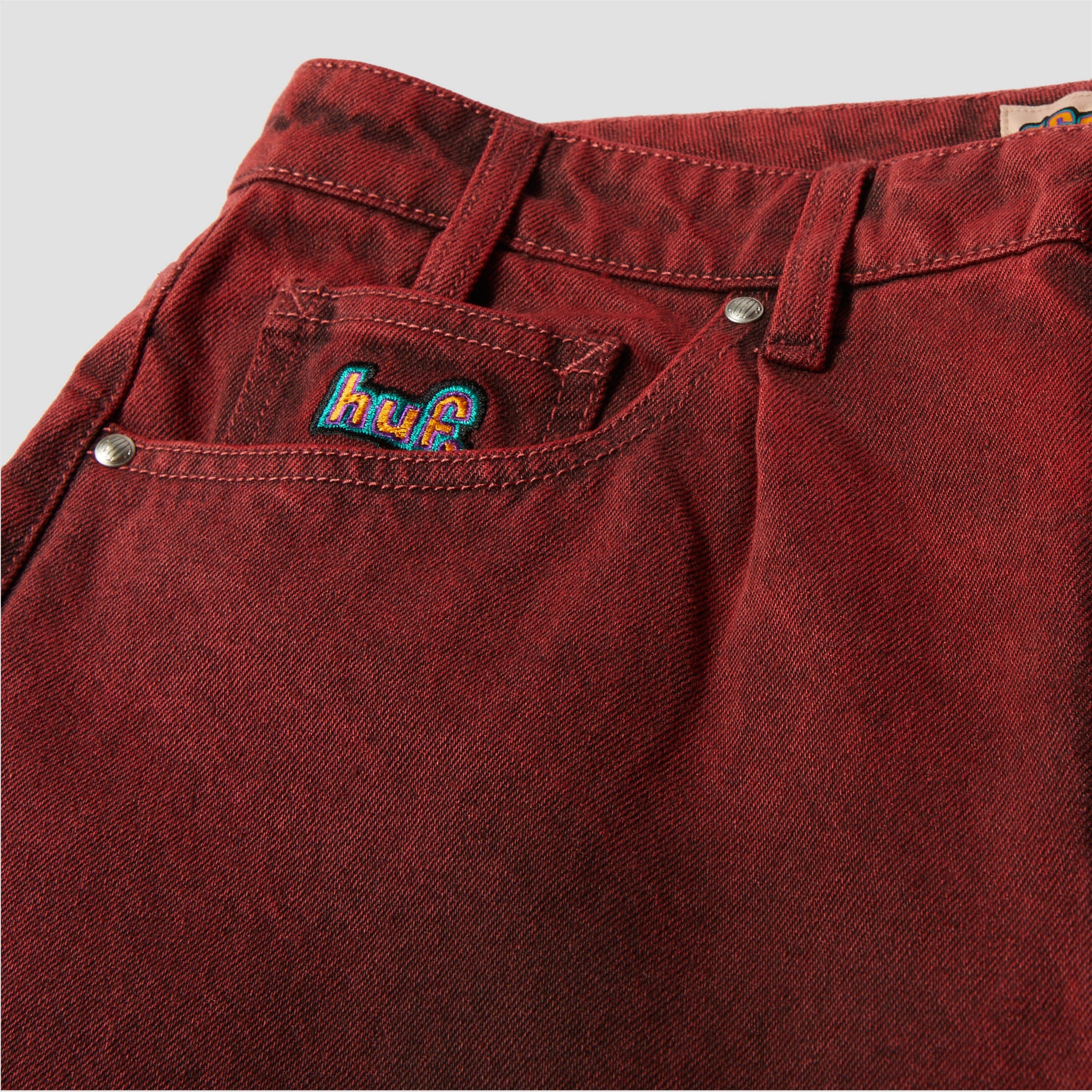 Huf Cromer Washed Pant Lava Red