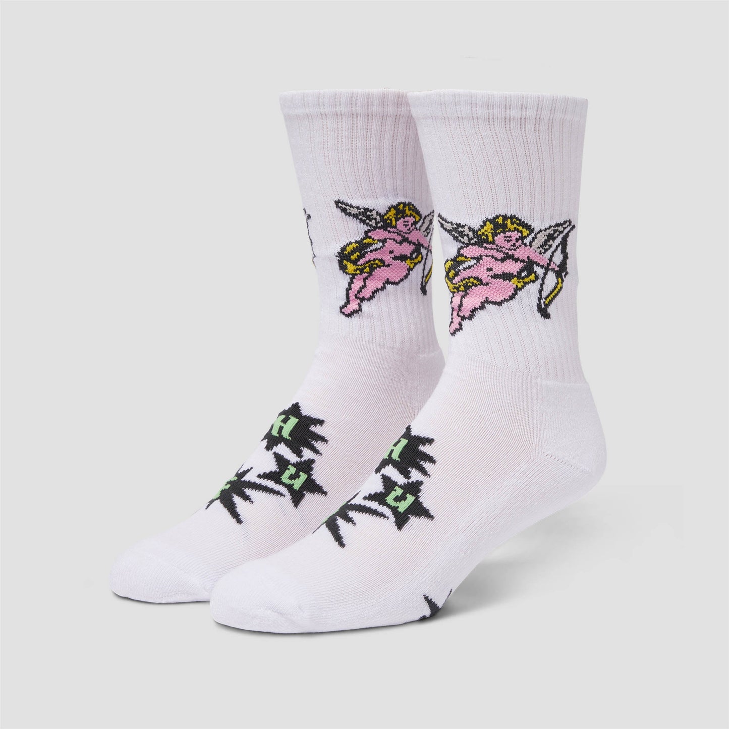 HUF Cupid Crew Sock White