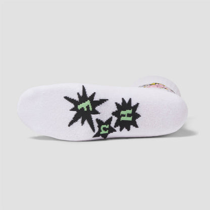 HUF Cupid Crew Sock White