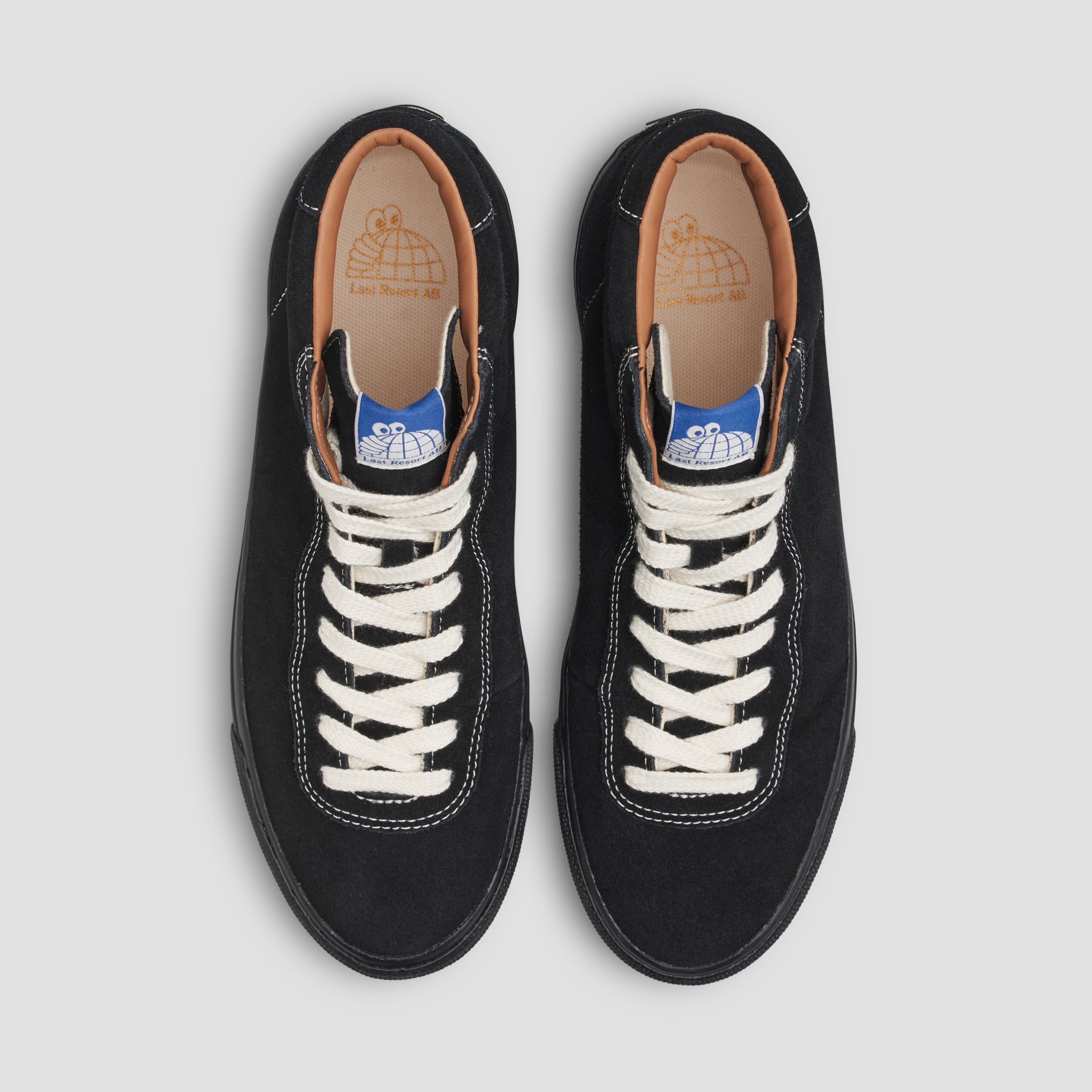 Last Resort AB VM001 HI Suede Skate Shoes Black / White / Black