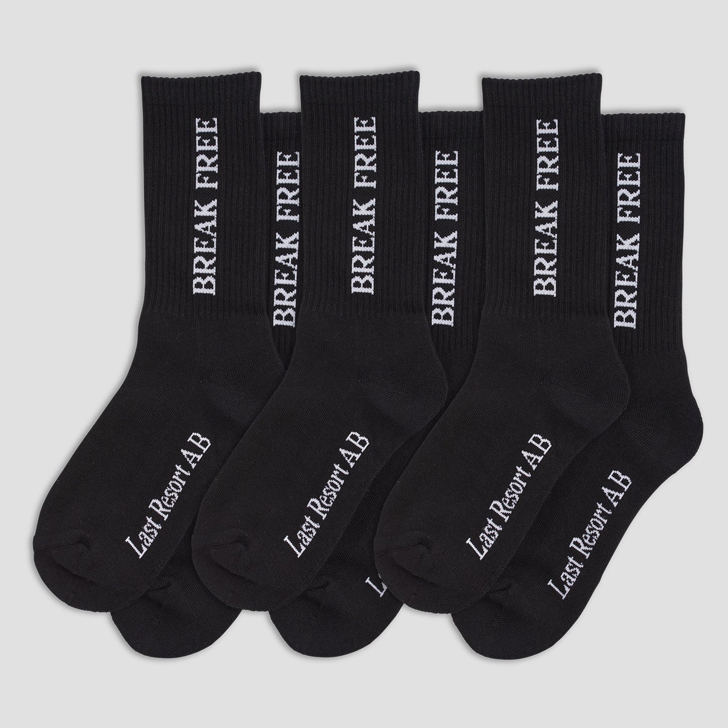 Last Resort AB Break Free Socks 3-Pack Black