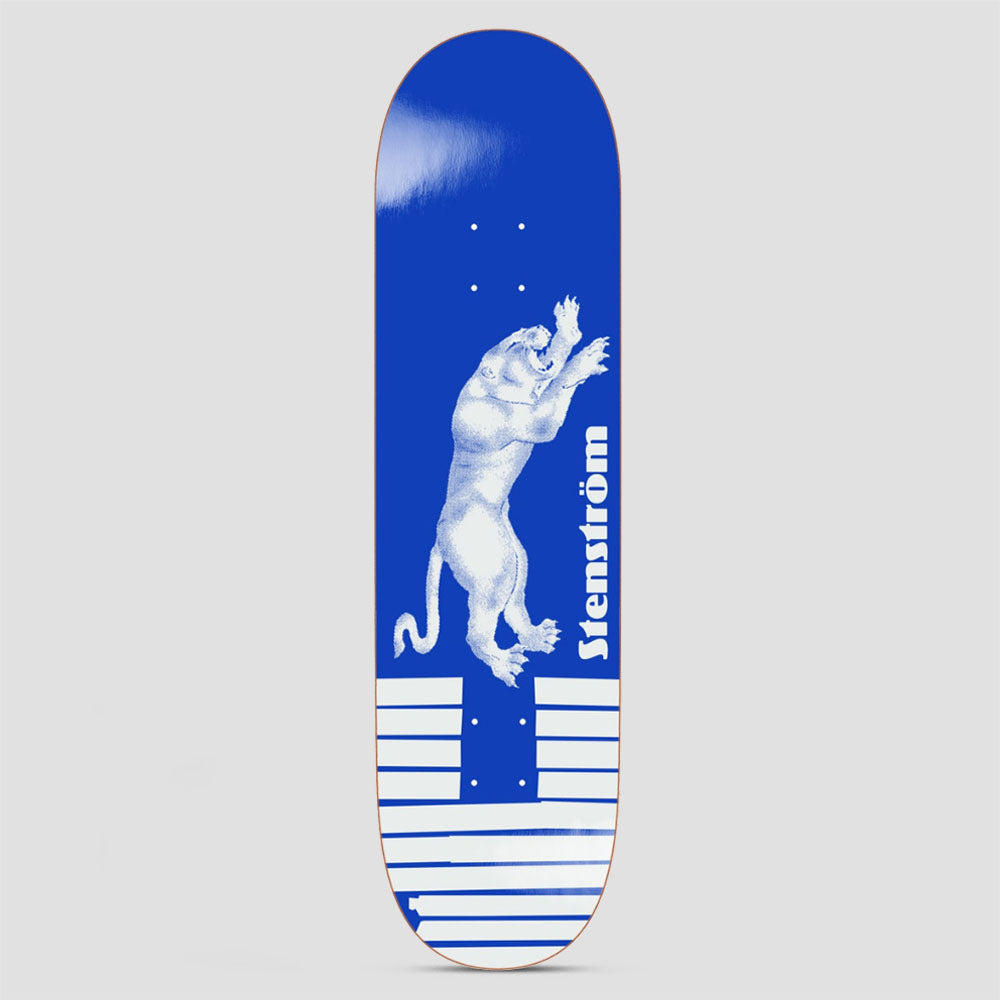 Polar 8.25 Short David Stenstrom Tape & Panther Skateboard Deck Blue
