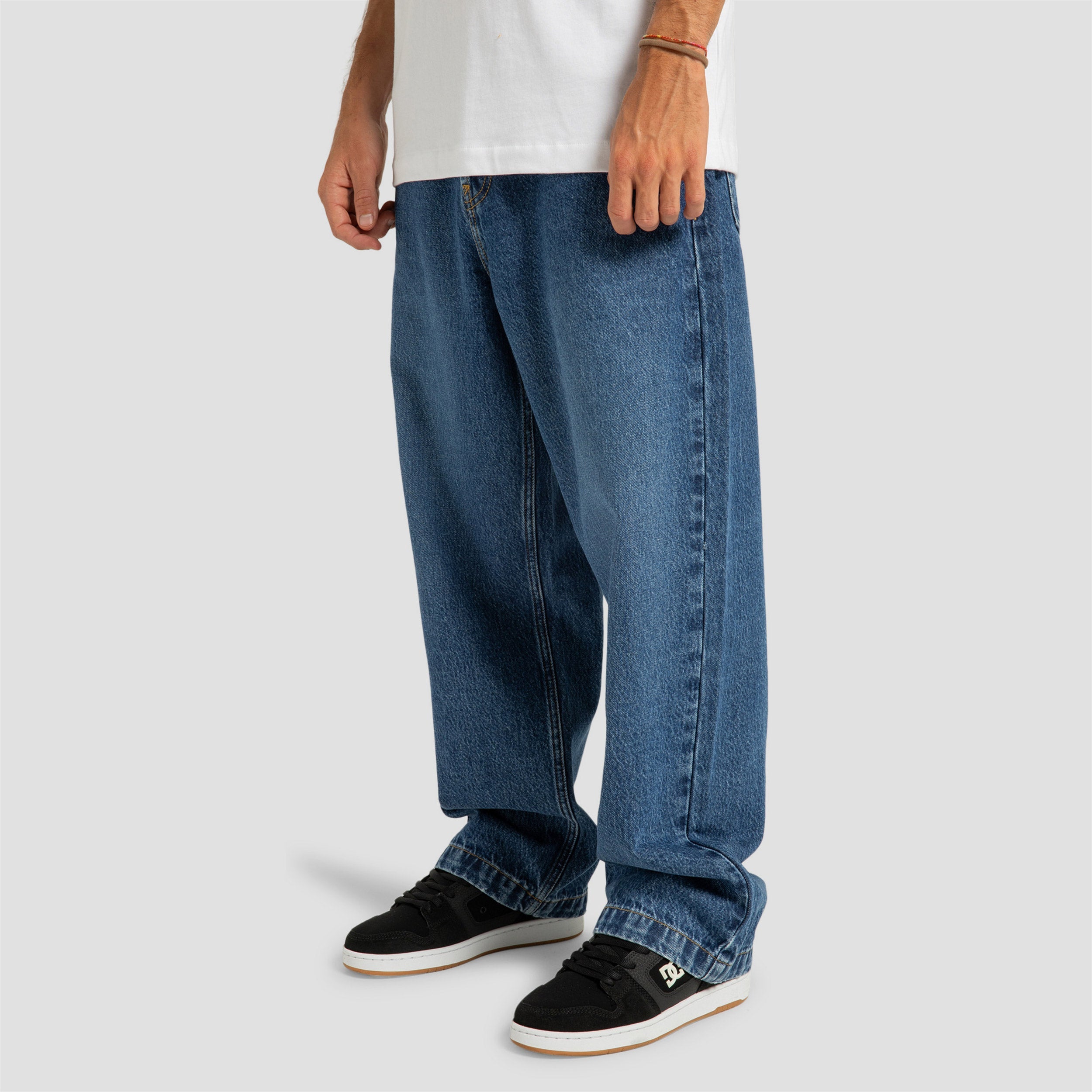 DC Worker Baggy Denim Pant RSI Stone Indigo
