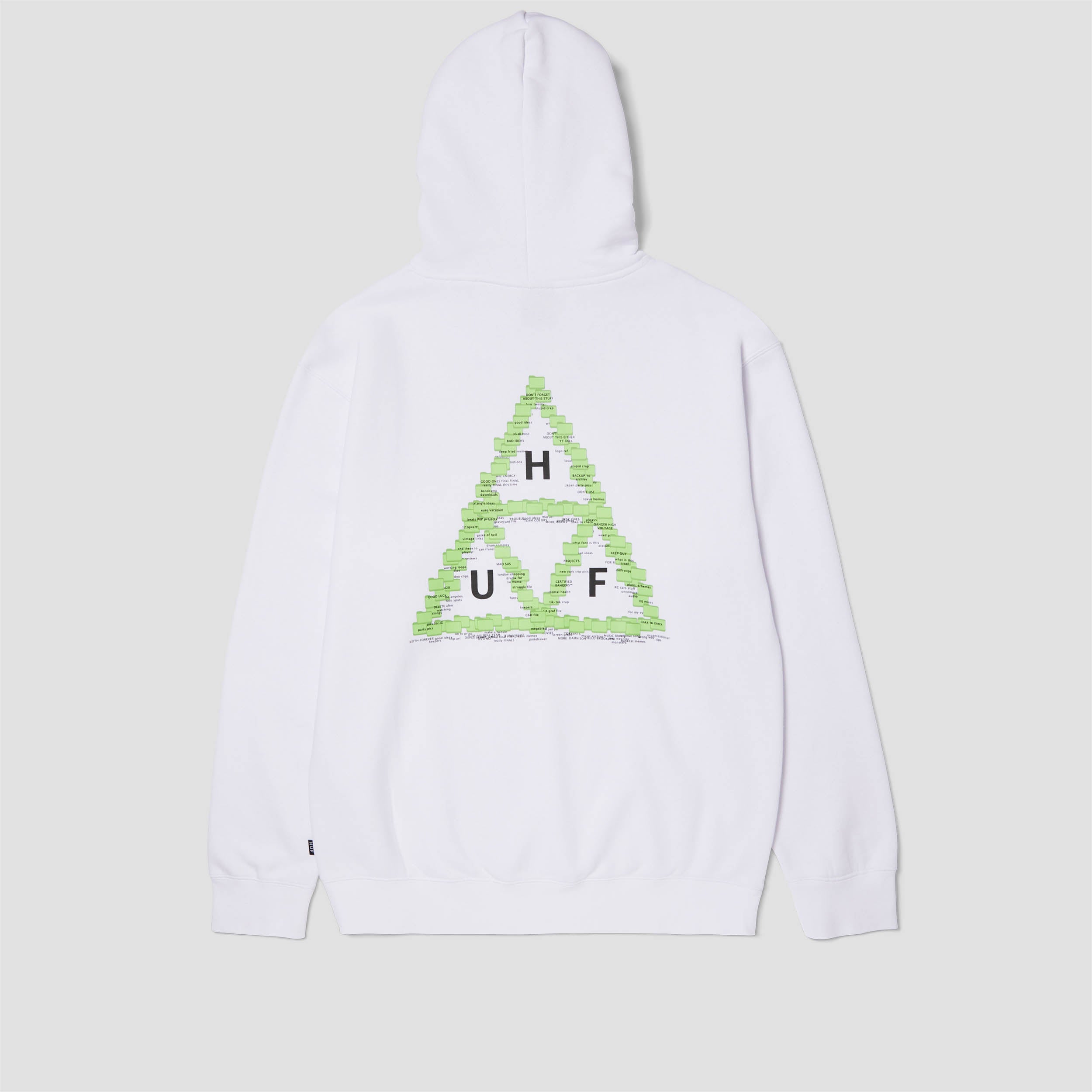 HUF Desktop Pullover Hood White