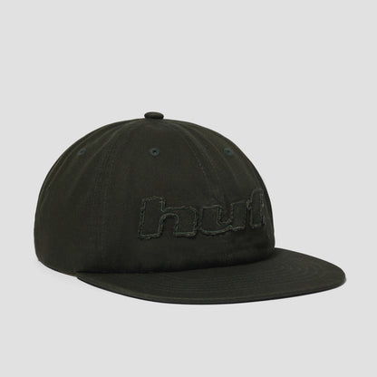 HUF Distressed Logo 5 Panel Cap Hunter Green