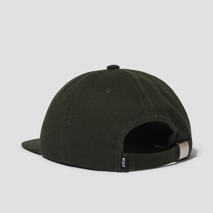 HUF Distressed Logo 5 Panel Cap Hunter Green