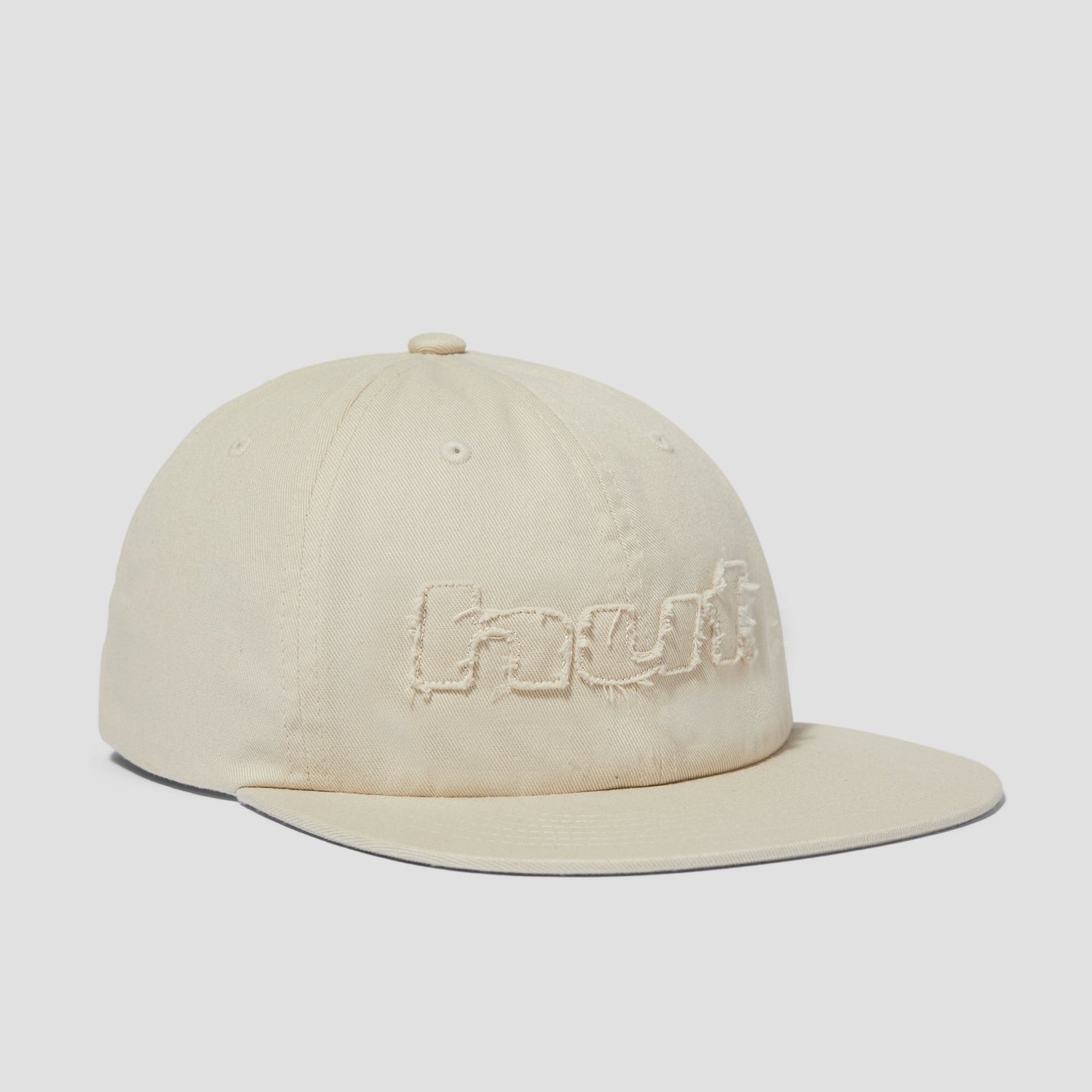 HUF Distressed Logo 5 Panel Cap Linen