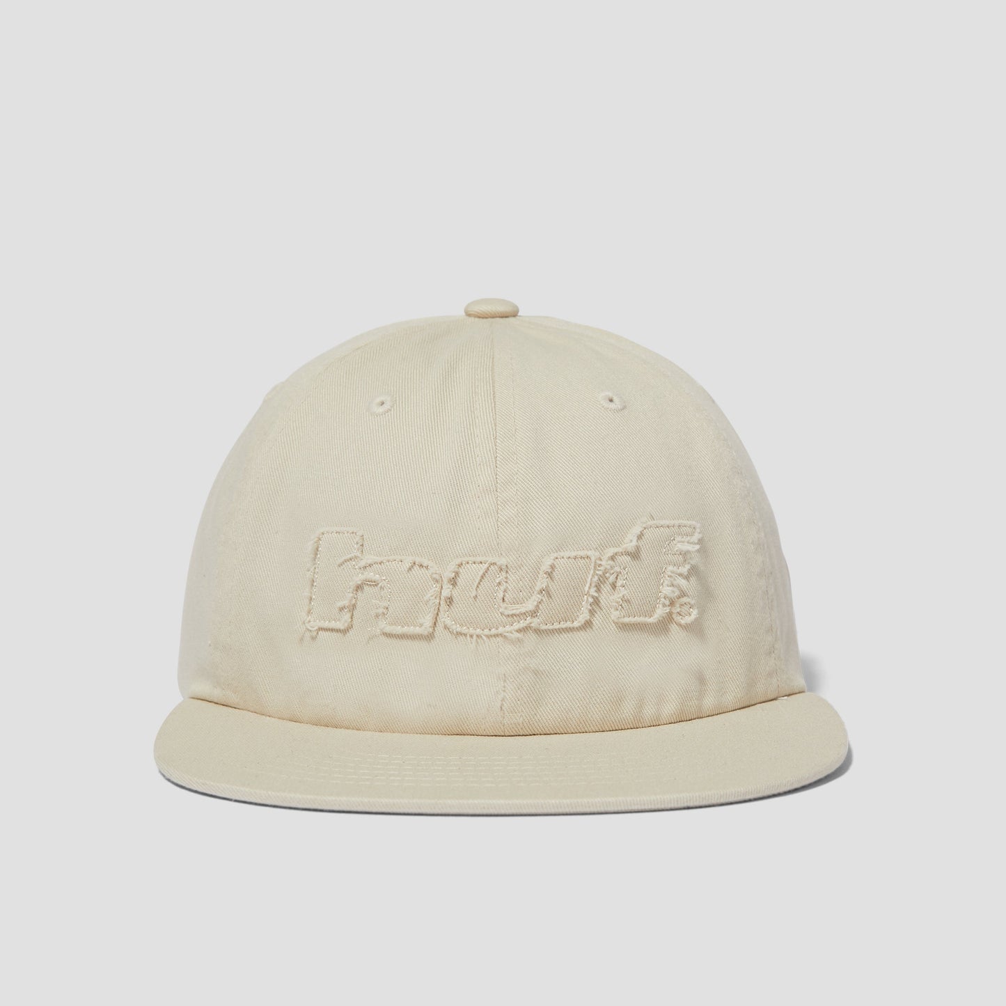 HUF Distressed Logo 5 Panel Cap Linen