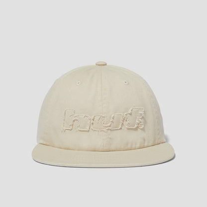 HUF Distressed Logo 5 Panel Cap Linen