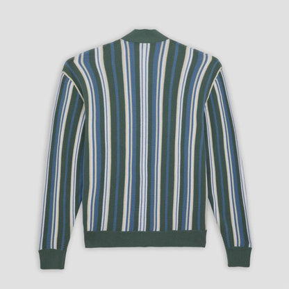 Dickies Glade Spring Cardigan Coronet Stripe Green