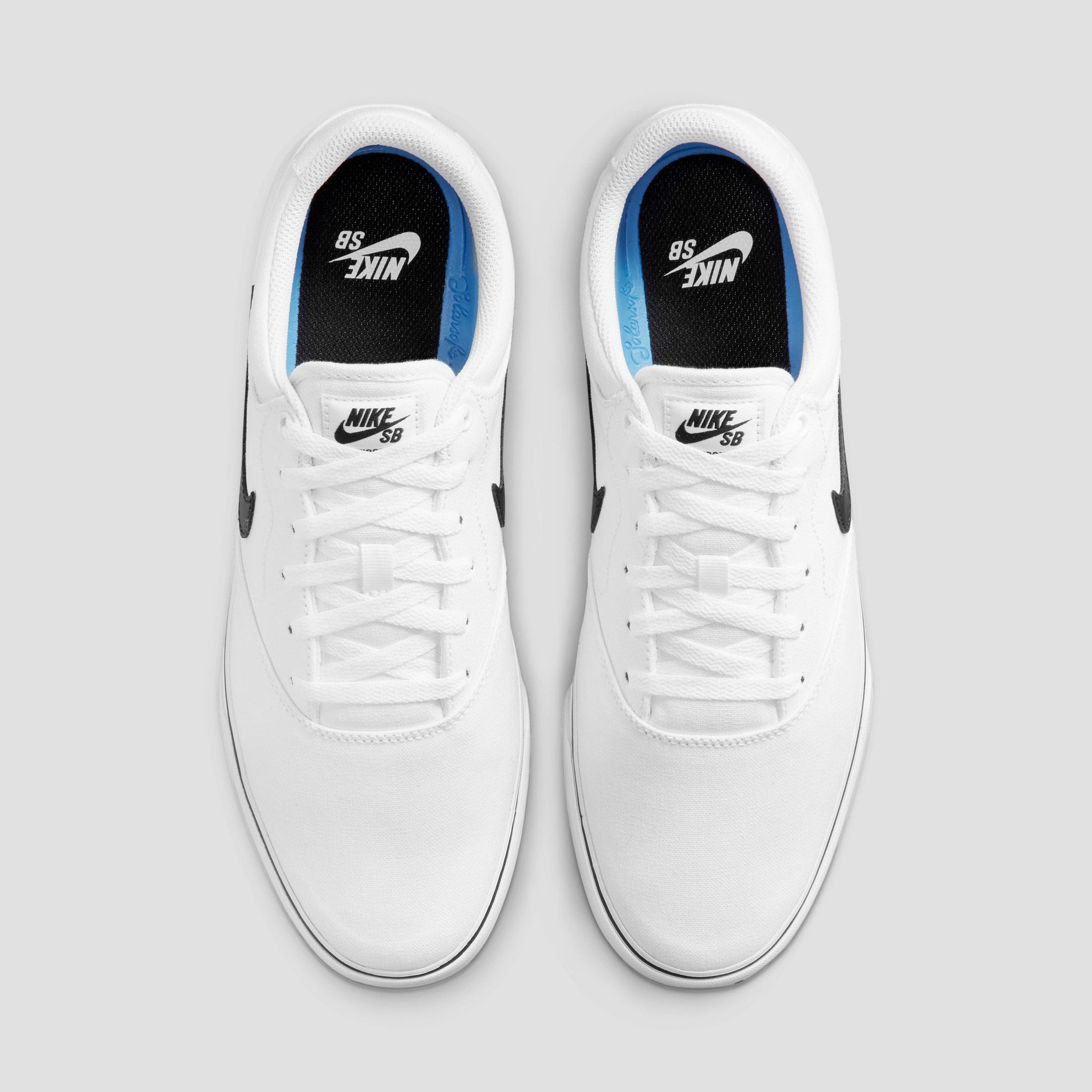 Nike SB Chron 2 Canvas Shoes White / Black / White