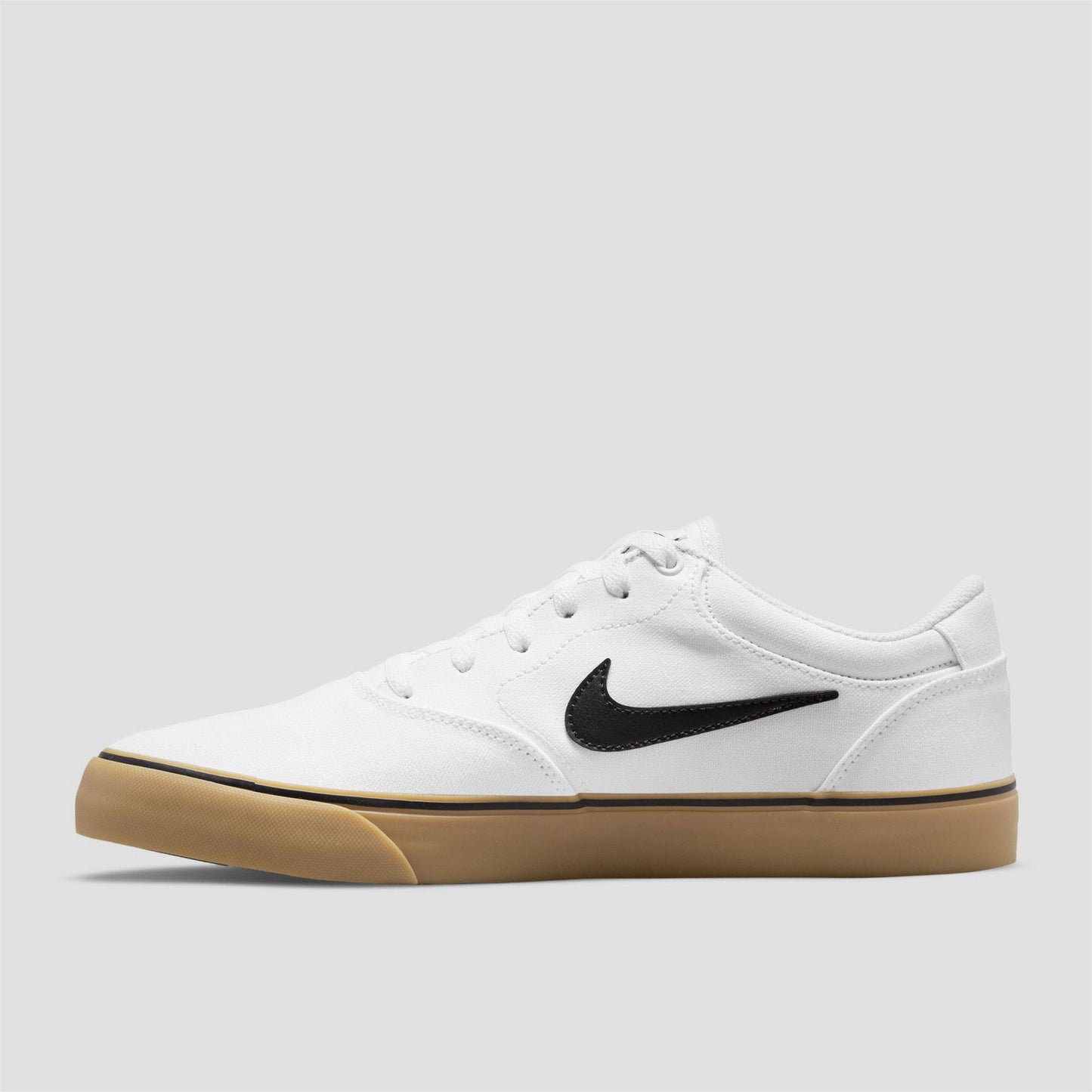 Nike SB Chron 2 Canvas Skate Shoes White / Black / White / Gum