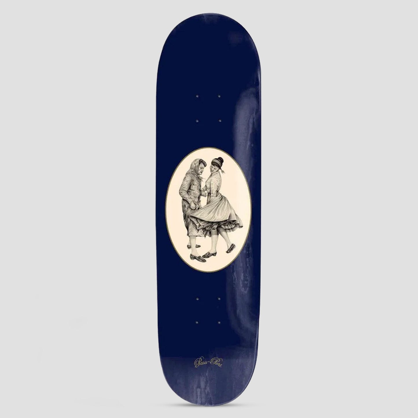 Passport 8.0 Dancer Series Skateboard Deck Blue