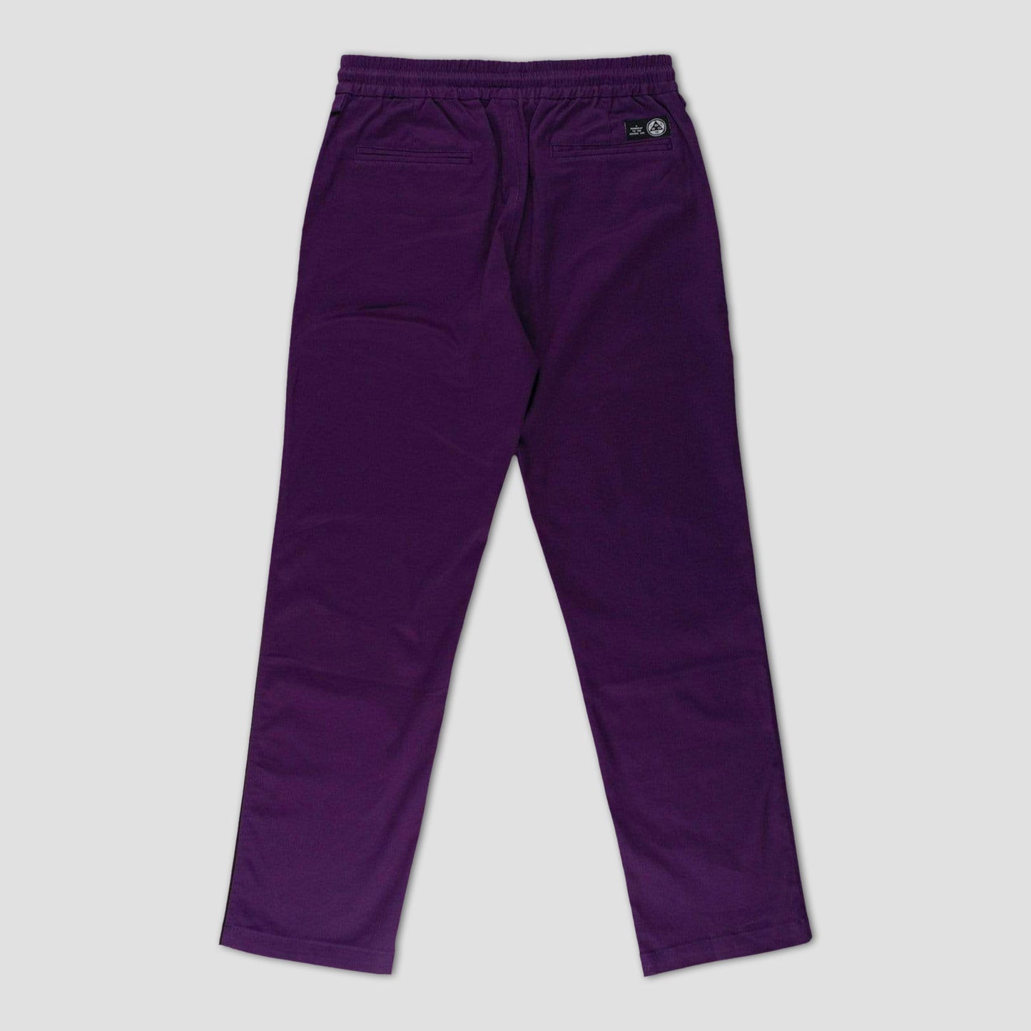 Welcome Dark Wave Split Colour Elastic Pant Black / Grape