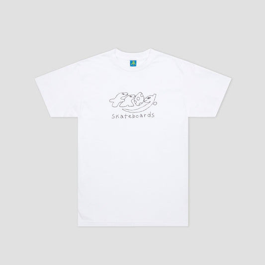 Frog Dino Logo T-Shirt White