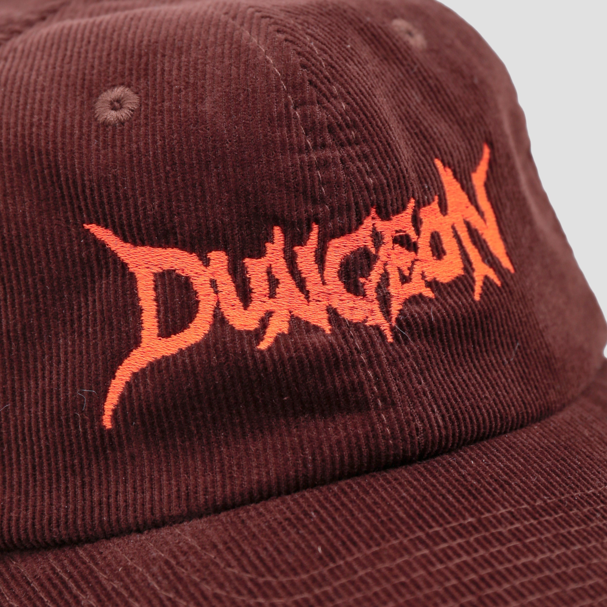 Dungeon Cord Cap Embroidered Chocolate / Orange