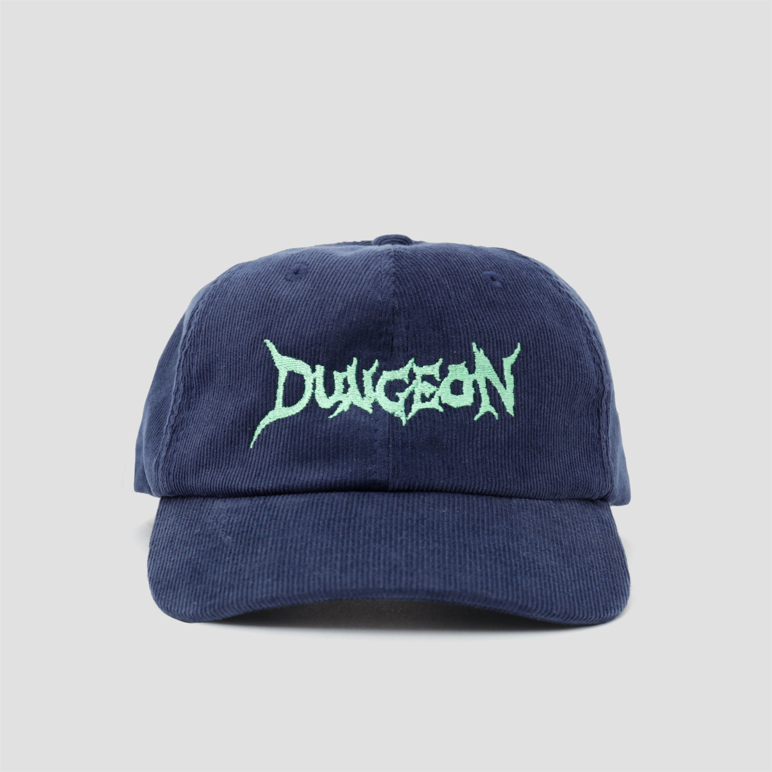 Dungeon Embroidered Cord Cap Navy / Electric Green
