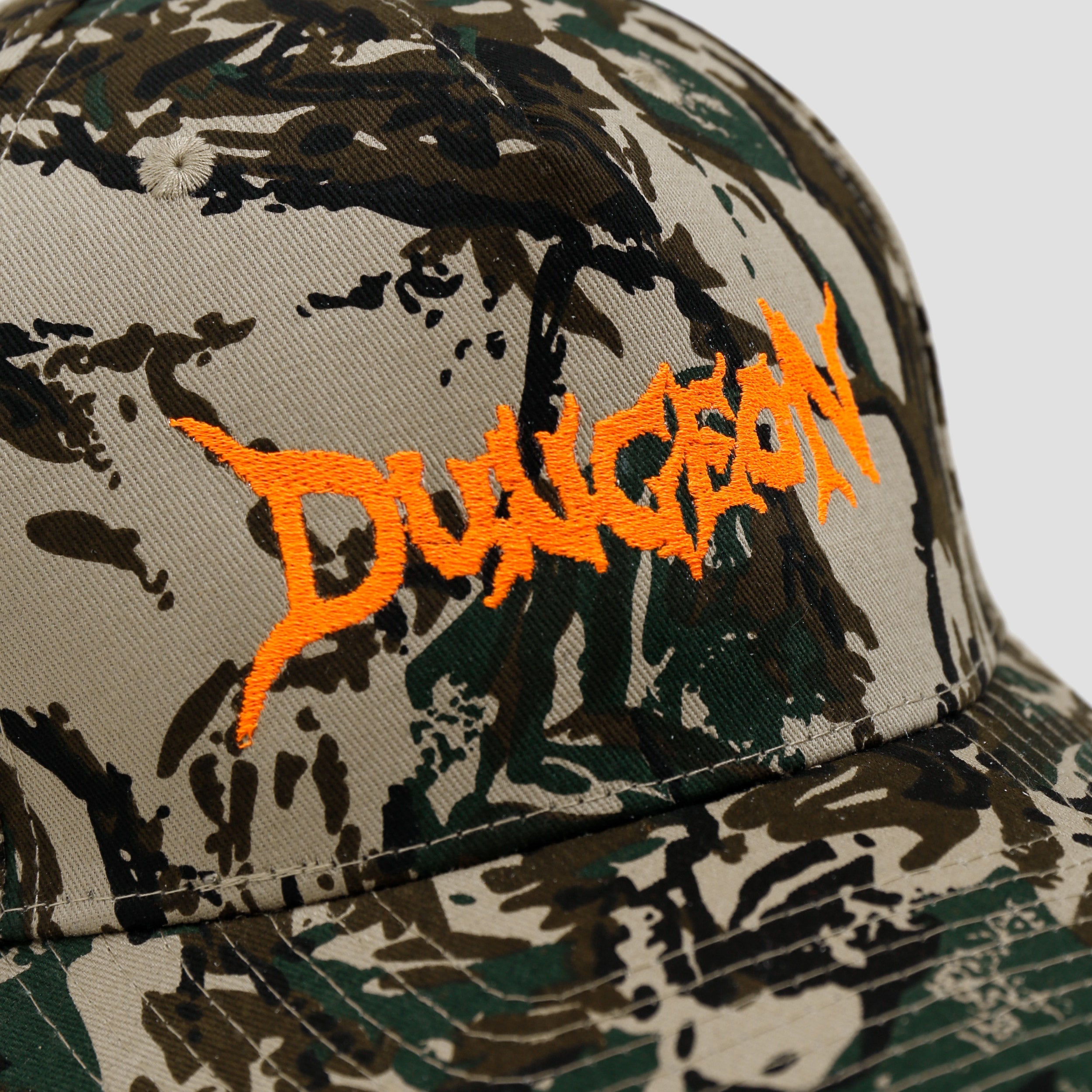 Dungeon Scrawl Logo Cap Forest Camo / Orange Camo / Orange