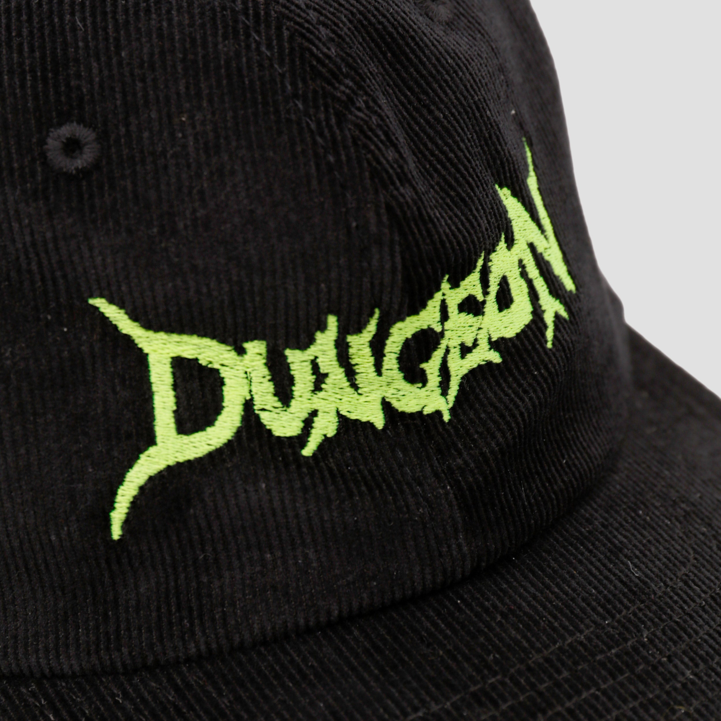 Dungeon Scrawl Logo Cord Embroidery Cap Black / Green