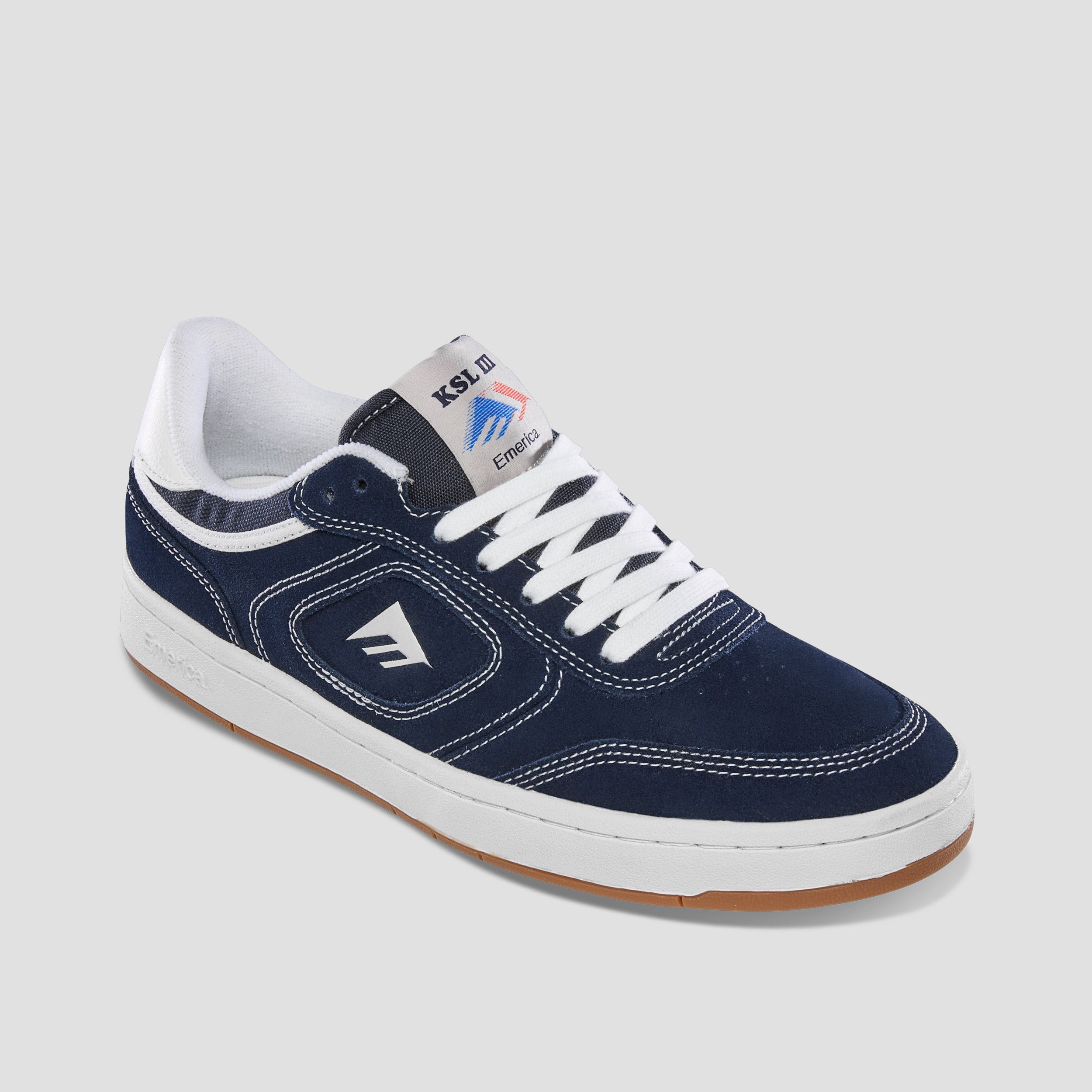 Emerica KSL III Skate Shoes Navy / Tan