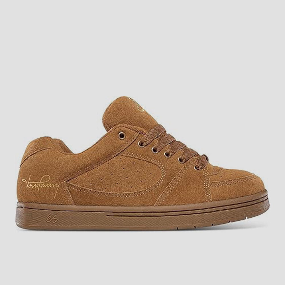 Es Accel X Penny Skate Shoes Brown / Gum