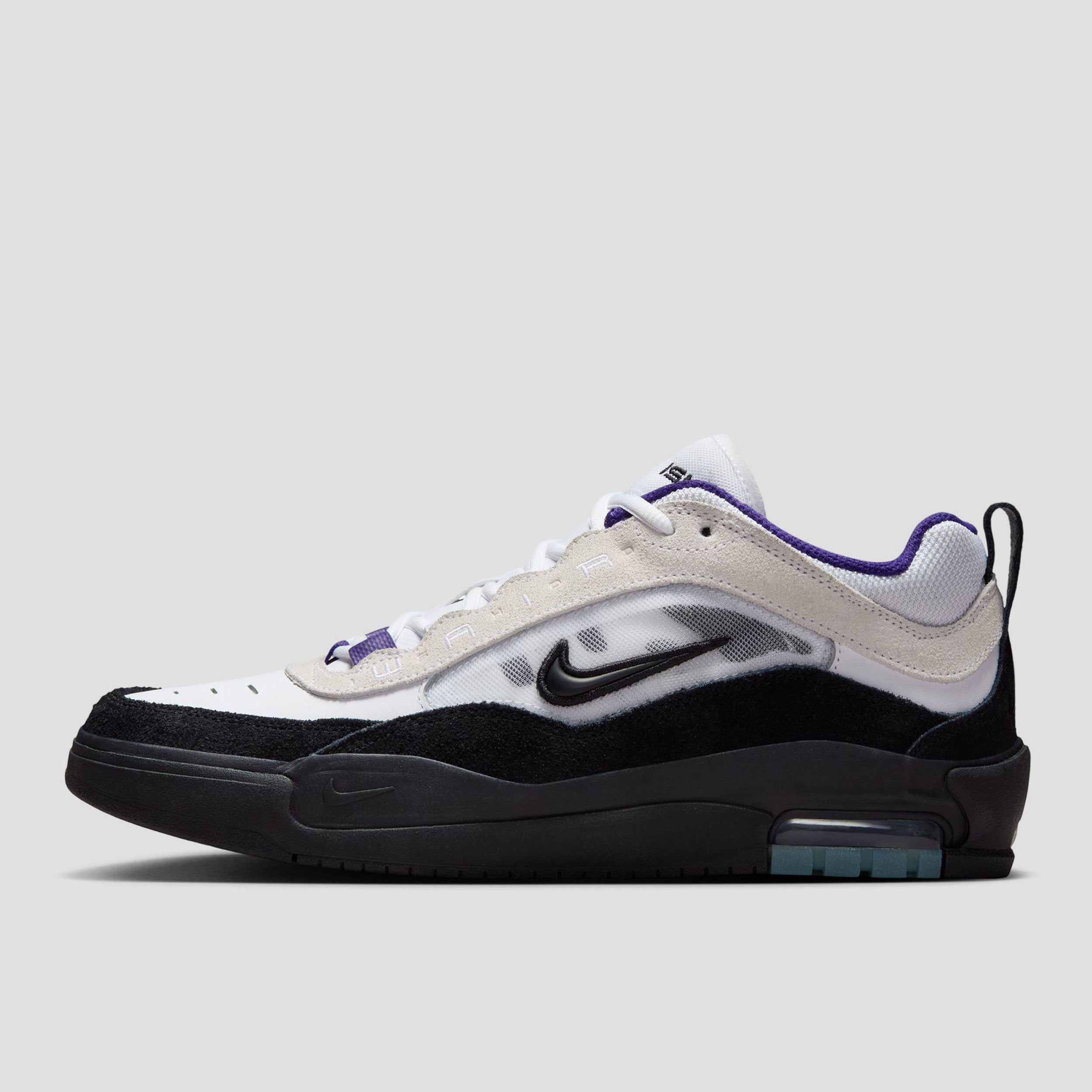 Nike SB Air Max Ishod Skate Shoes White / Black / Court Purple / Black