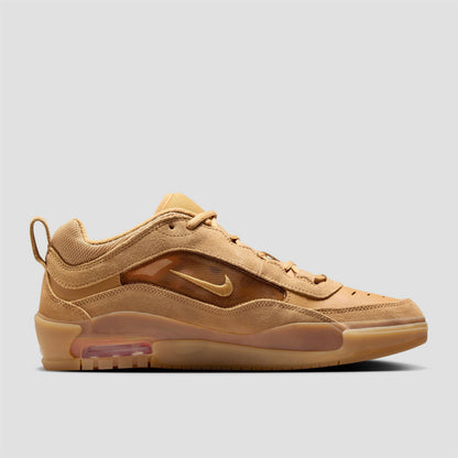 Nike Air Max Ishod Skate Shoes Flax / Wheat / Safety Orange