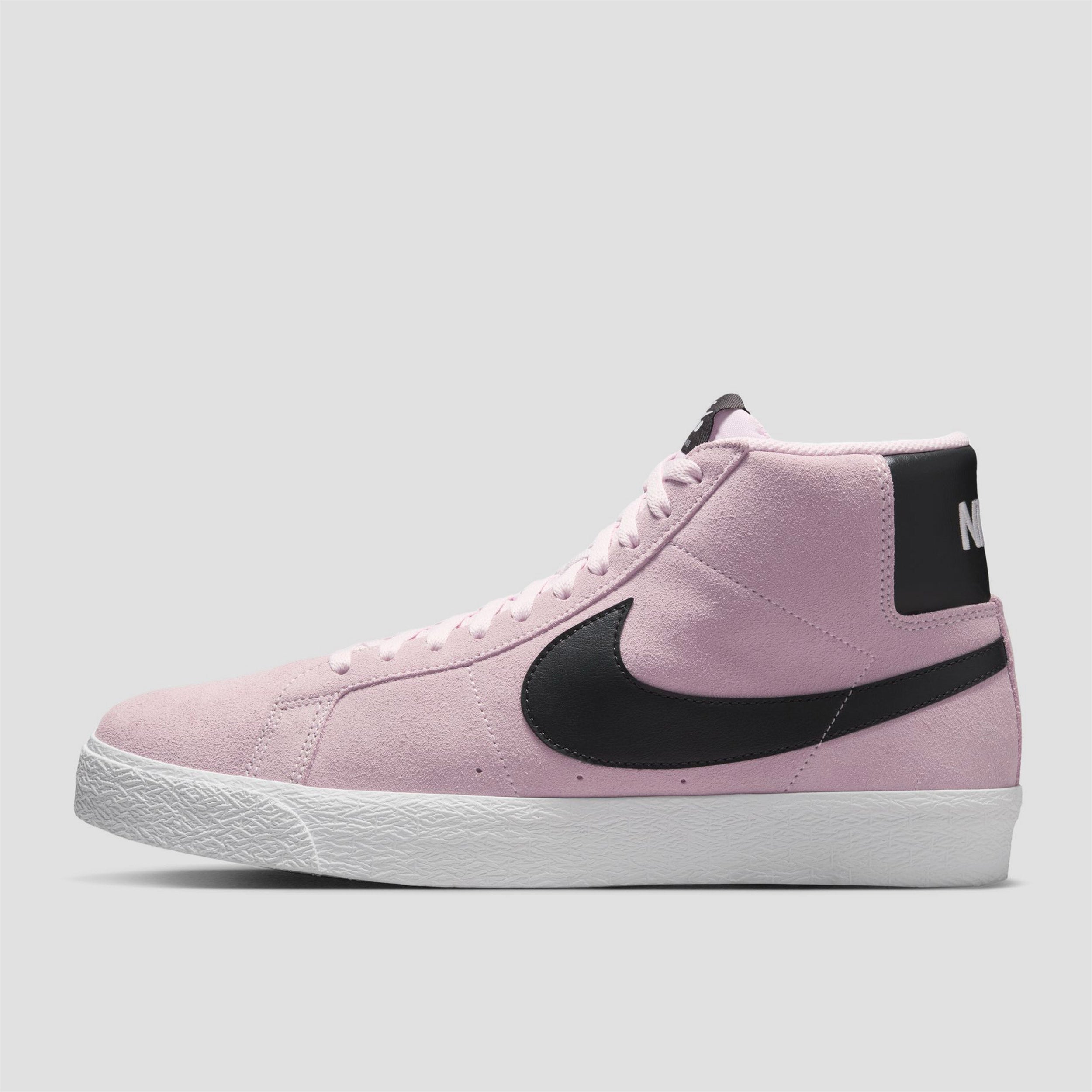 Nike SB Zoom Blazer Mid Skate Shoes Pink Foam / Anthracite / White / Gum / Yellow