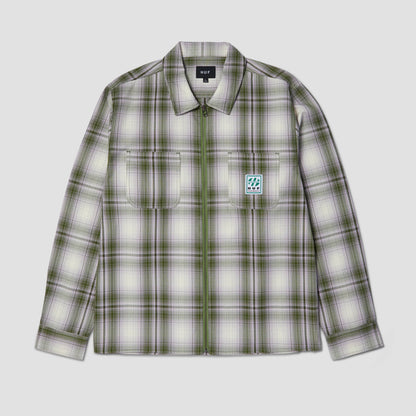 HUF Fillmore Plaid Shacket Leaf