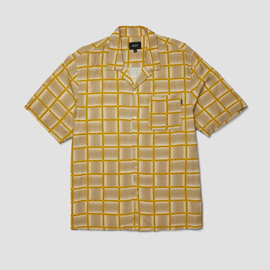 HUF Flynn Shortsleeve Resort Shirt Mustard