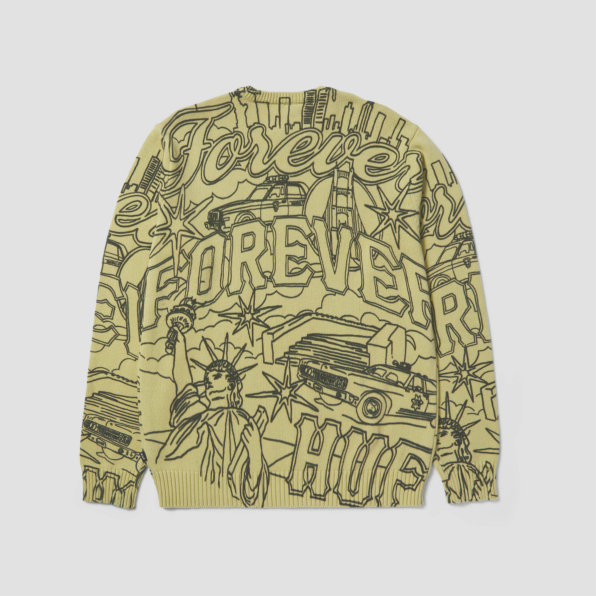 HUF Forever Crew Pistachio