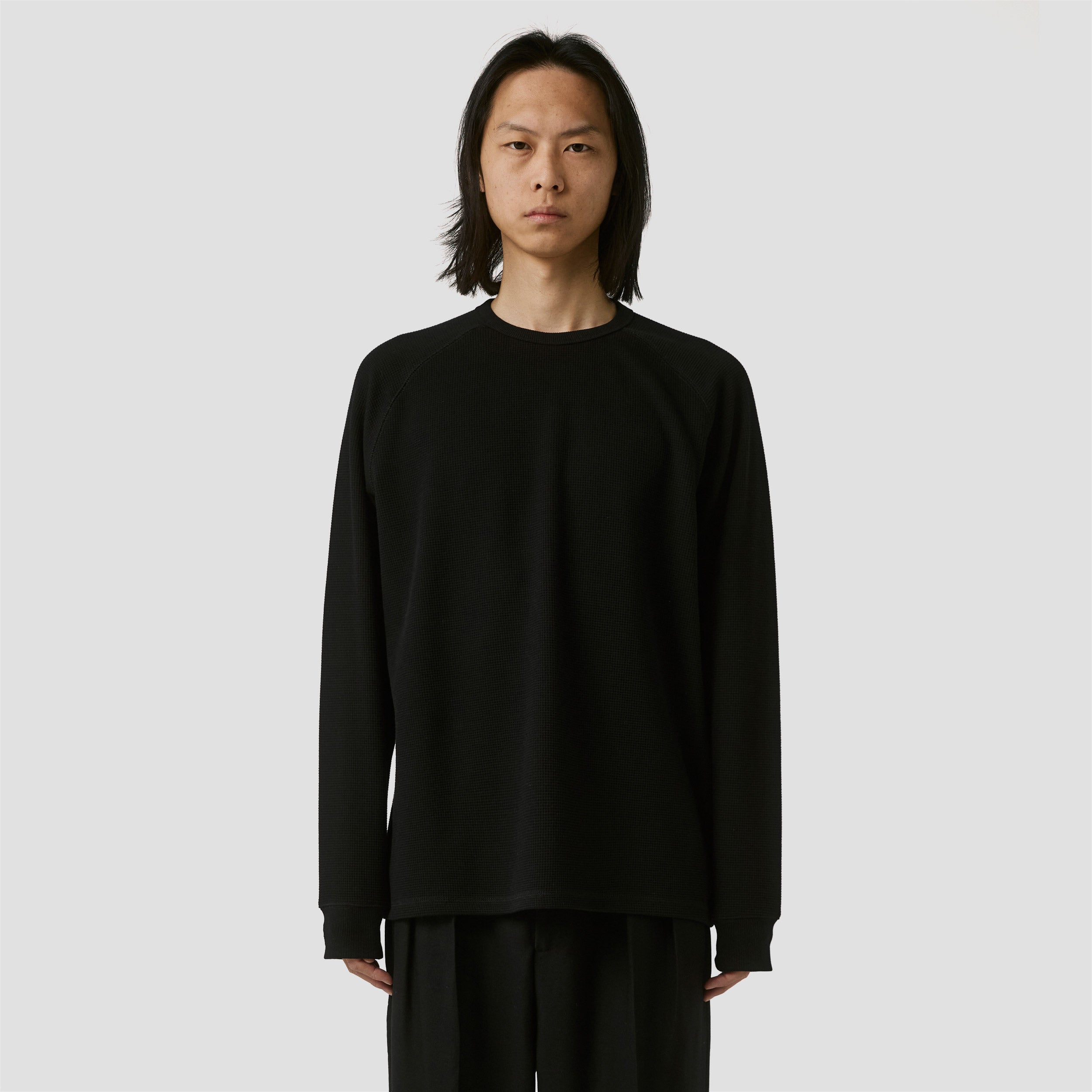 Former Anderson Longsleeve Waffle T-Shirt Black
