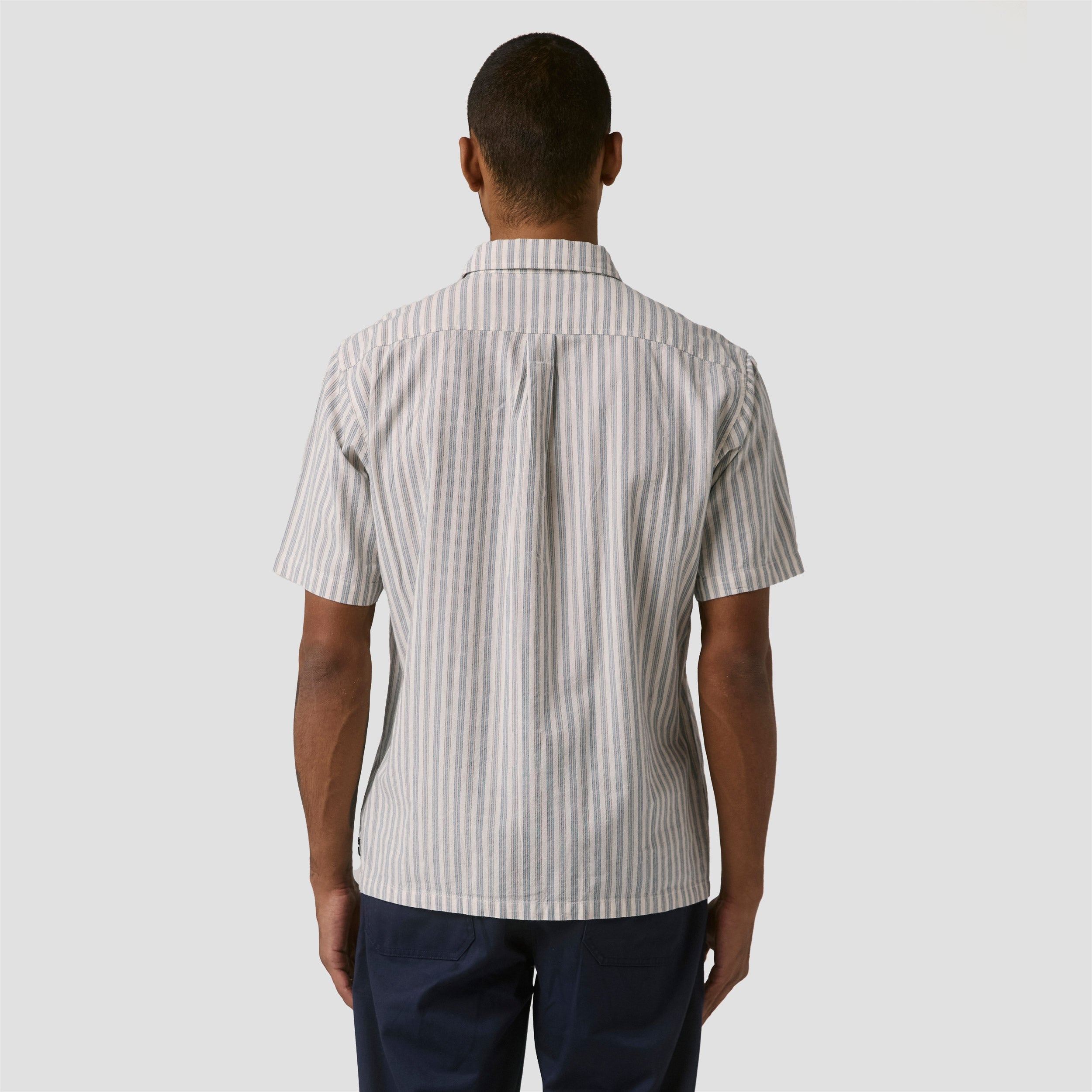 Former Reynolds Stripe Shortsleeve Shirt Bone