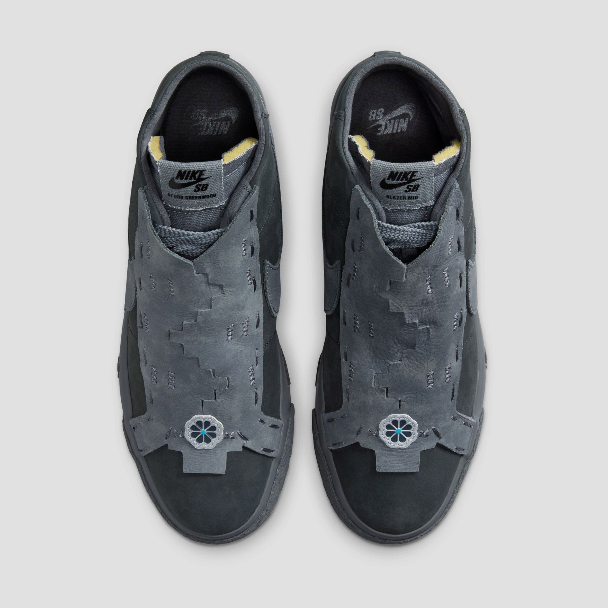 Nike SB Zoom Blazer Mid Di'orr Greenwood Skate Shoes Anthracite / Dark Smoke Grey