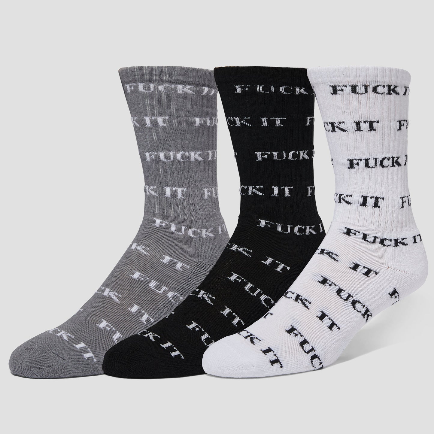 HUF Fuck It 3 Pack Sock Multi