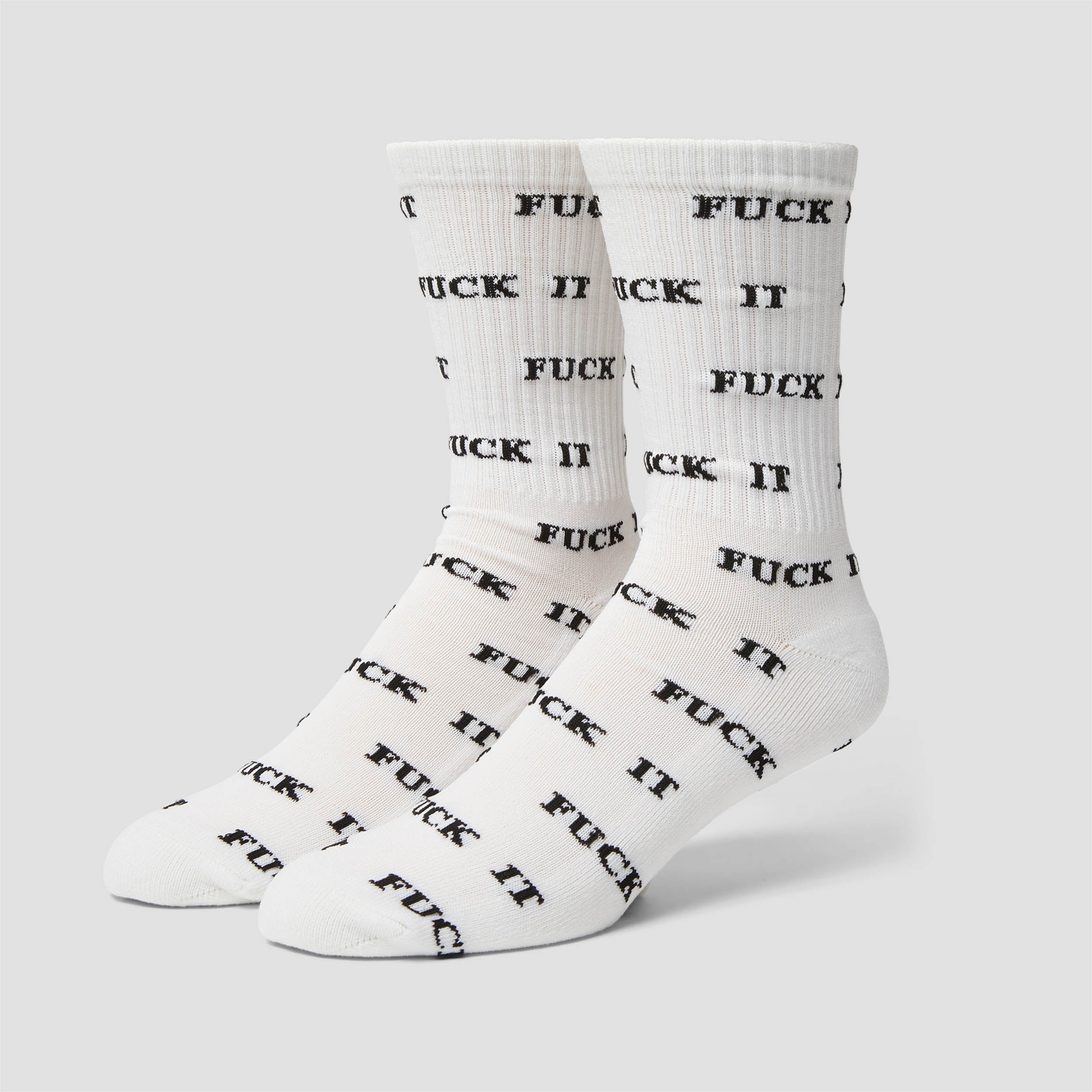 Huf Fuck It Glow Sock White