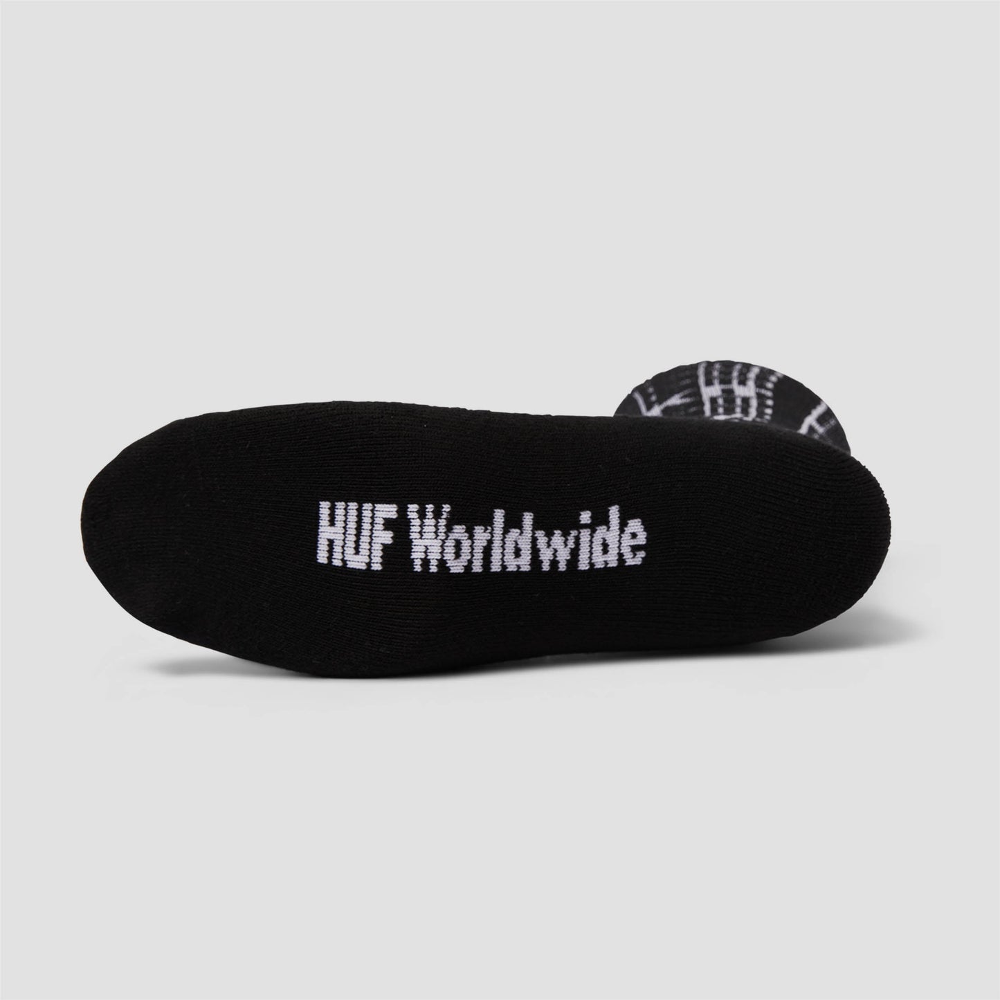 HUF Fuck It Repeat Crew Sock Black