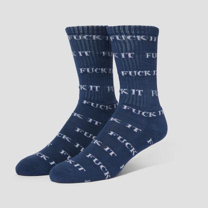 HUF Fuck It Sock Blue