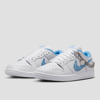 Nike SB X Nicole Hause Dunk Low Pro Skate Shoes White / University Blue