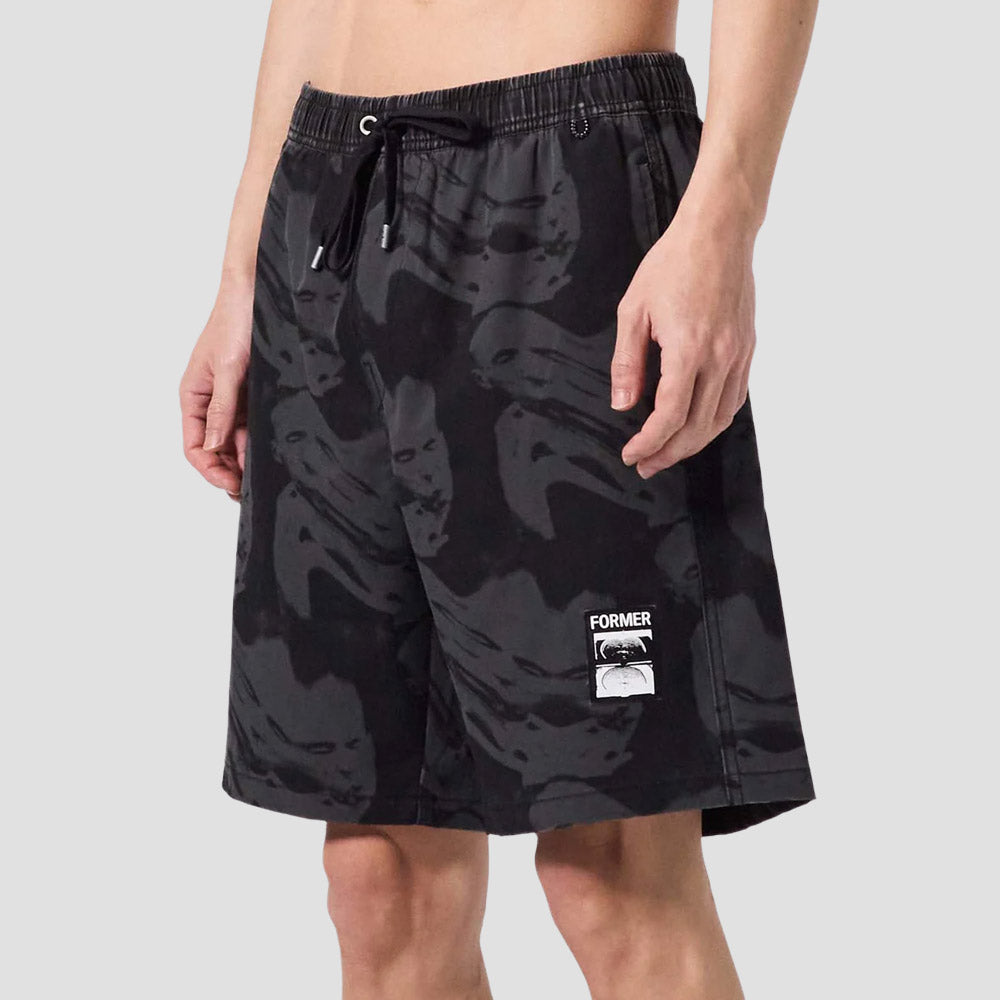 Former Swans Distort 18" Swim Trunks Black