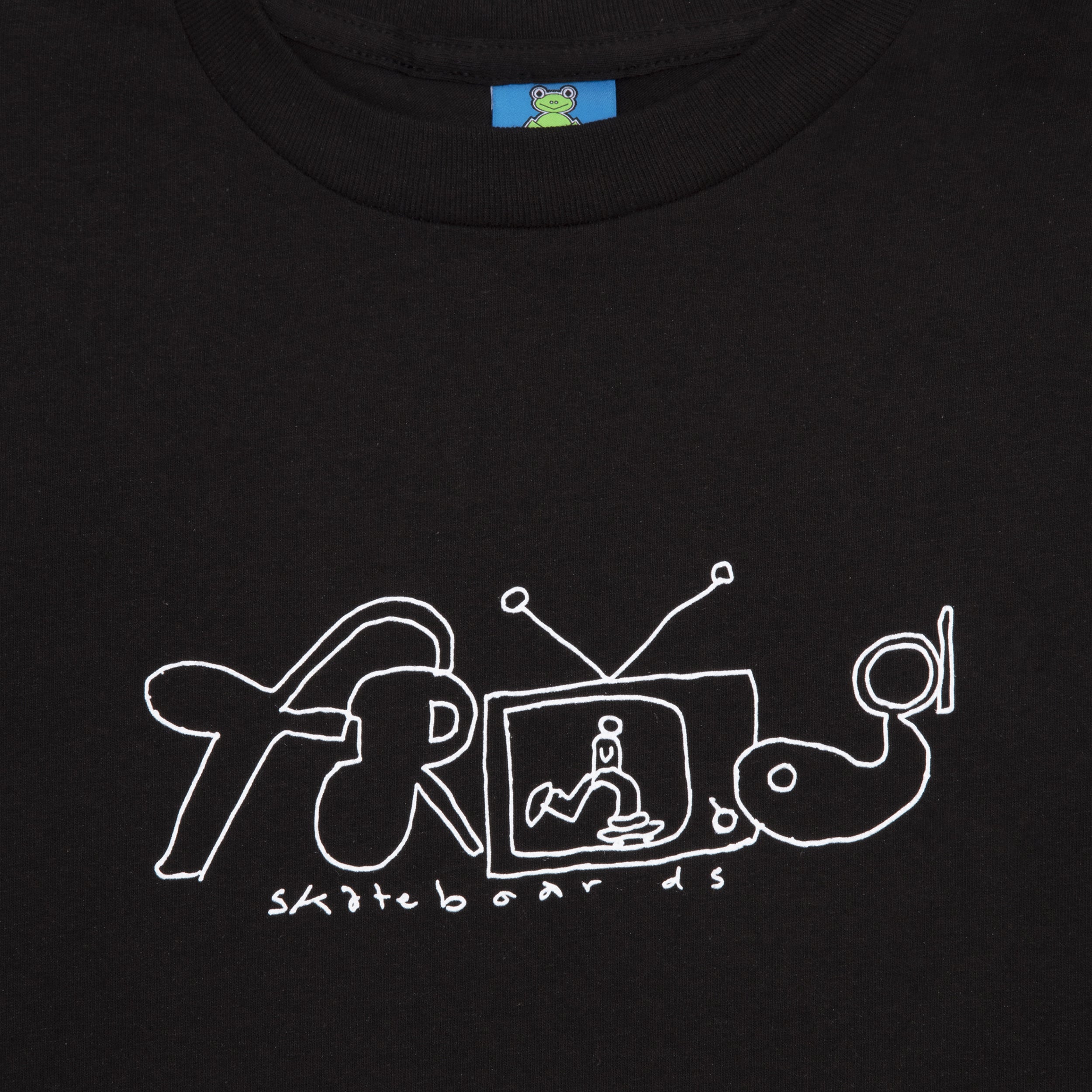 Frog Television T-Shirt Black