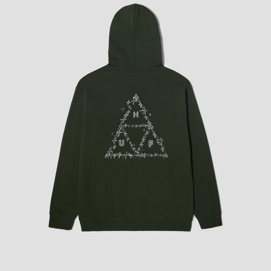 HUF Gleam Pullover Hood Hunter Green