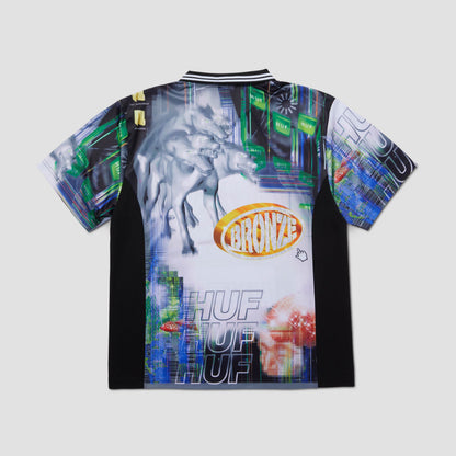 HUF X Bronze Glitched Soccer Jersey Multi