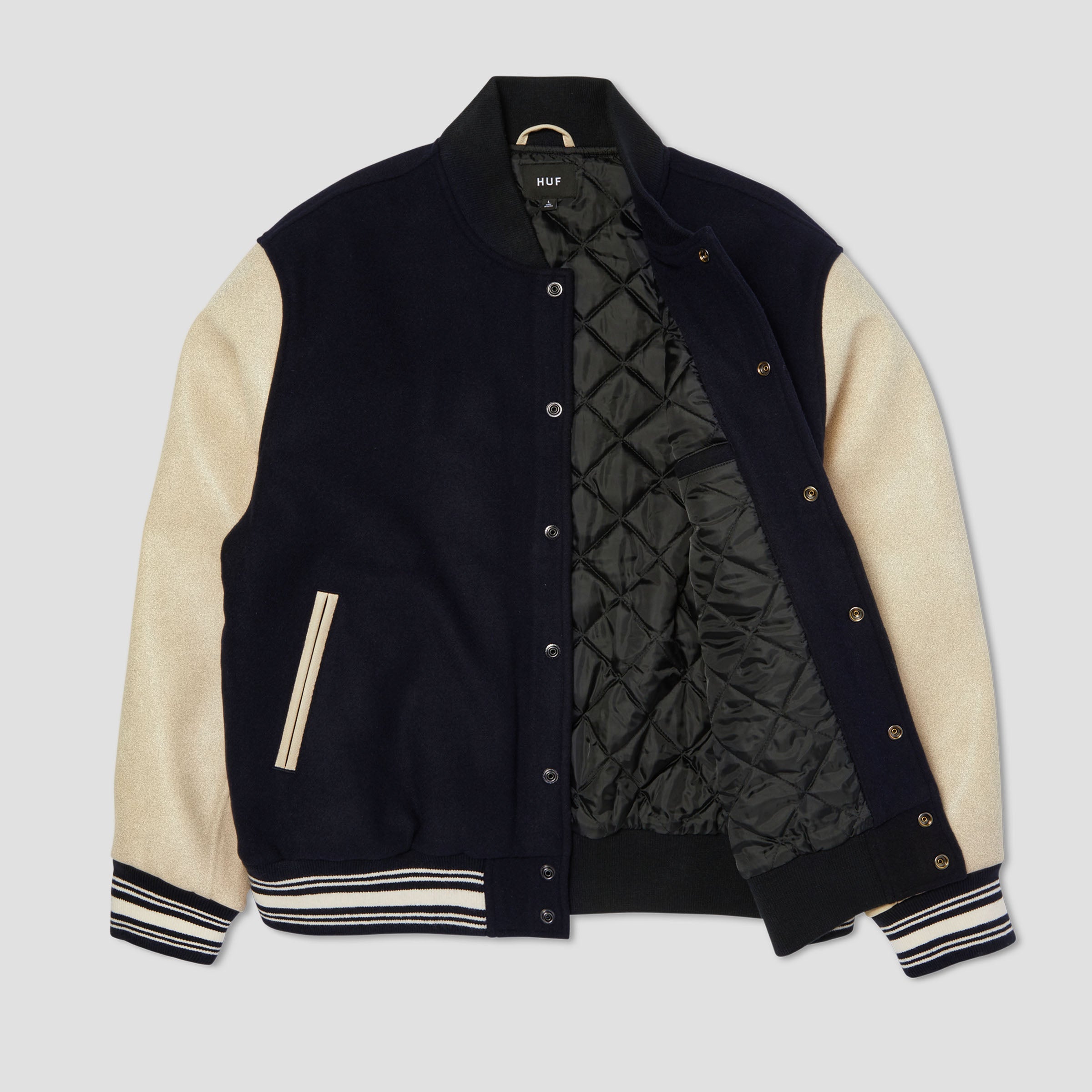 HUF Global Transit Varsity Jacket Navy