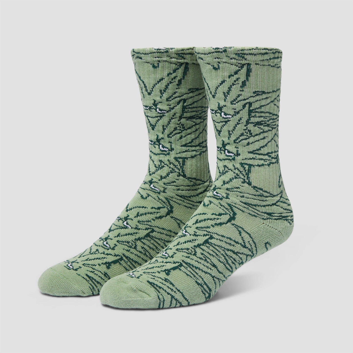 HUF Green Buddy Pattern Sock Green