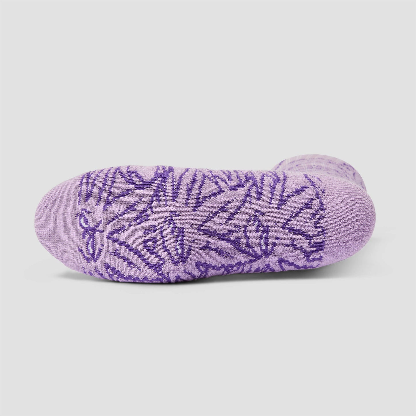 HUF Green Buddy Pattern Sock Purple