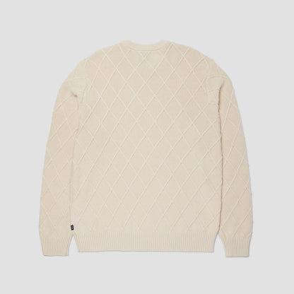 HUF Grid Crew Sweater Natural