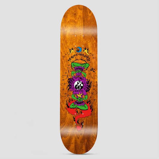 GX1000 8.375 Burning Breath Greene Skateboard Deck Stained