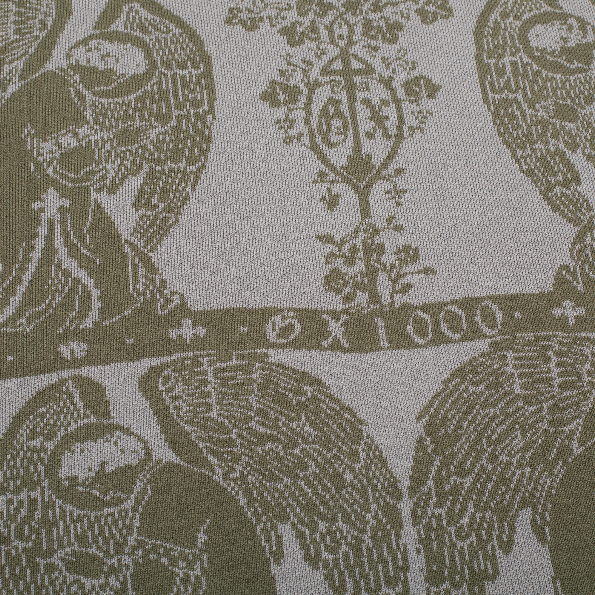 GX1000 Jacquard Knit Angel Sweater Grey / Green