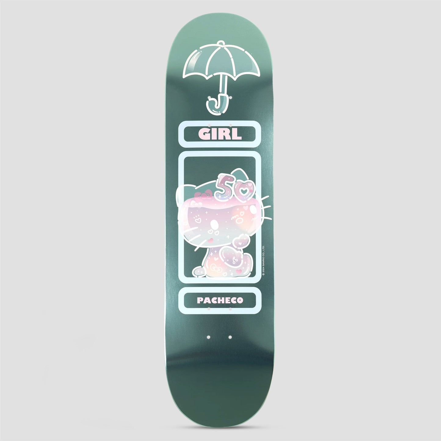 Girl X Hello Kitty 50th Anniversary 8.5 Pacheco Skateboard Deck